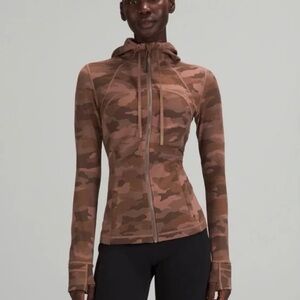 Lululemon Hooded Define Jacket Heritage 365 Camo Roasted Brown